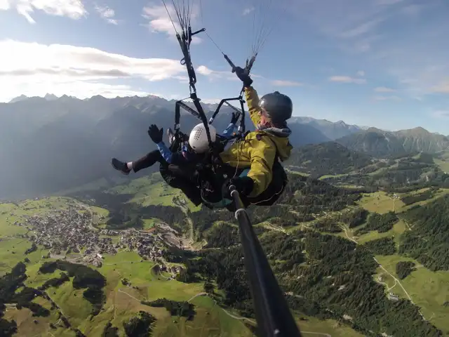 Tandem-Paragliding in Schönjoch
