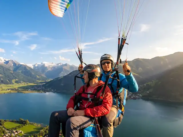Tandemflug Zell am See - der Zeller See