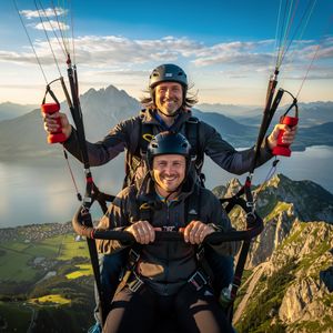 Tandemflug Hochries - der Chiemsee