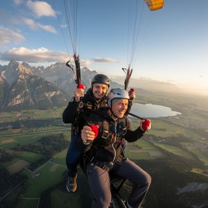 Tandemflug Kössen - der Kaiserwinkl mit Wildem Kaiser