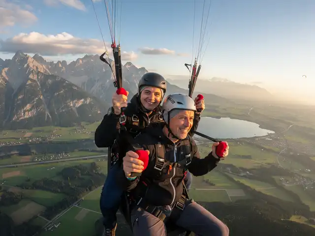 Tandemflug Kössen - der Kaiserwinkl mit Wildem Kaiser