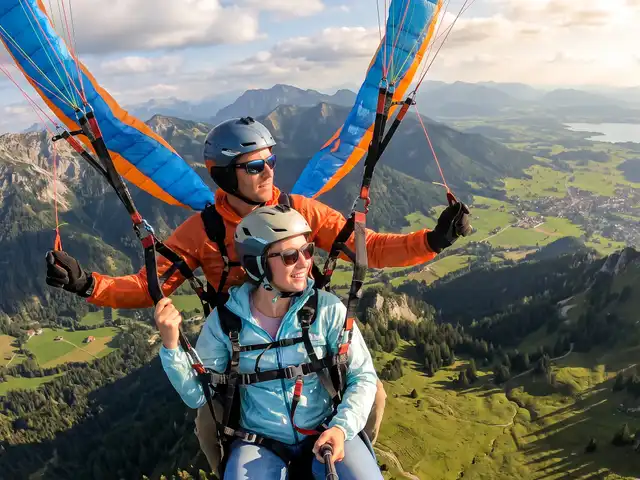 Tandemflug Hochfelln - der Chiemgau