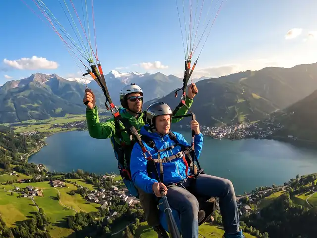Tandemflug Zell am See - der Zeller See