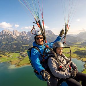 Tandemflug Kössen - der Kaiserwinkl mit Wildem Kaiser