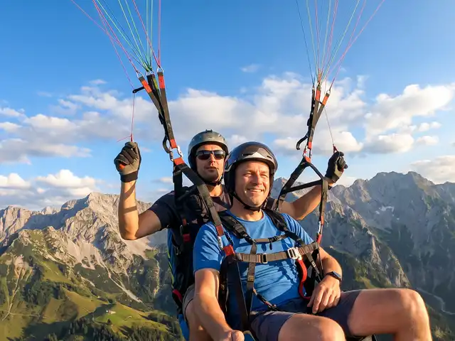 Tandemflug Werfenweng - die Bischlinghöhe