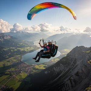 Tandemflug Kampenwand - der Chiemsee