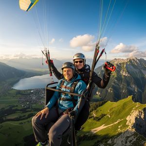 Tandemflug Kampenwand - der Chiemsee