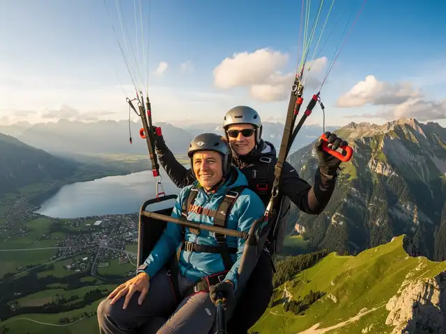 Tandemflug Kampenwand - der Chiemsee