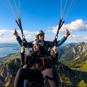 Tandemflug Kampenwand - der Chiemsee