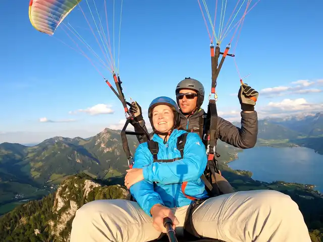 Tandemflug Zwölferhorn - der Wolfgangsee