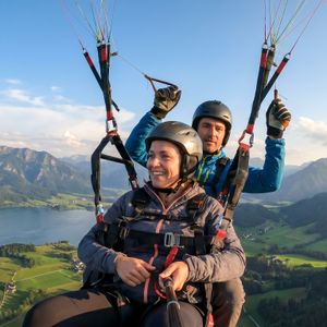 Tandemflug Zwölferhorn - der Wolfgangsee