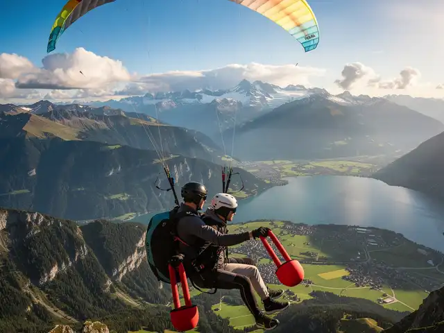 Tandemflug Zell am See - der Zeller See