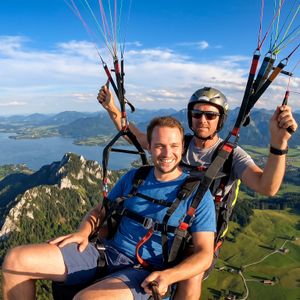 Tandemflug Hochries - der Chiemsee