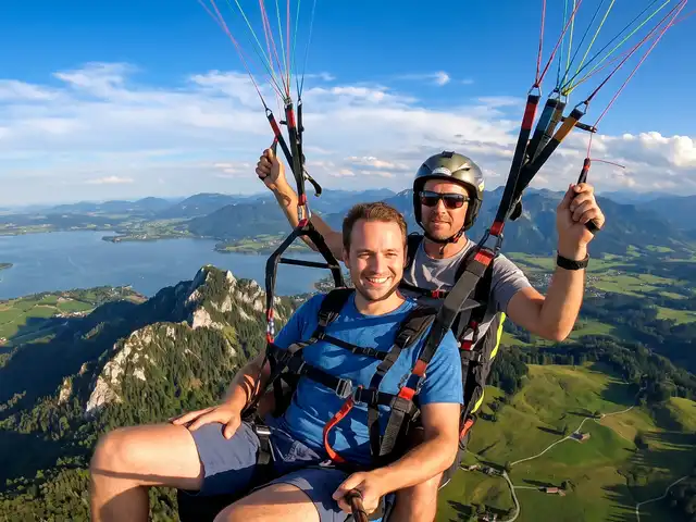 Tandemflug Hochries - der Chiemsee