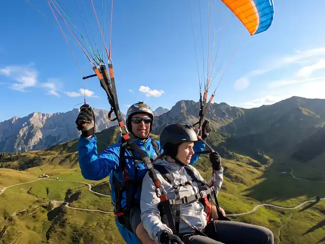 Tandemflug Werfenweng - die Bischlinghöhe