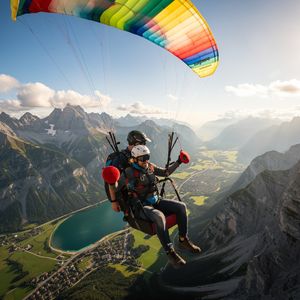 Tandemflug Garmisch - das Zugspitzmassiv