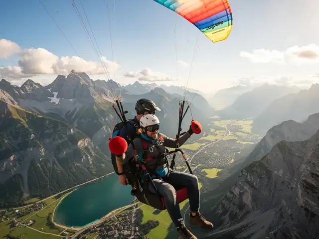 Tandemflug Garmisch - das Zugspitzmassiv