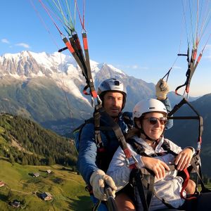Tandemflug Chamonix - das Mont-Blanc-Massiv