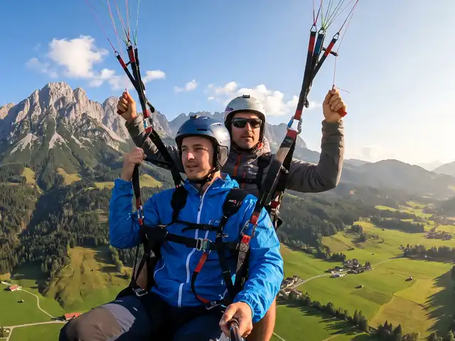 Tandemflug Ellmau - das Kaisergebirge