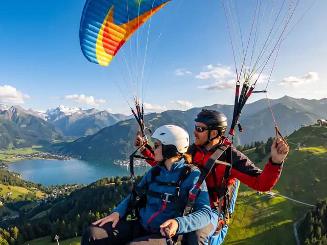 Tandemflug Zell am See - der Zeller See