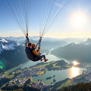 Tandemflug Garmisch - das Zugspitzmassiv