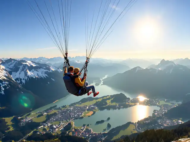Tandemflug Garmisch - das Zugspitzmassiv