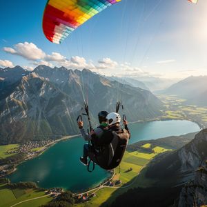 Tandemflug Zwölferhorn - der Wolfgangsee