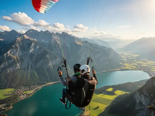 Tandemflug Zwölferhorn - der Wolfgangsee