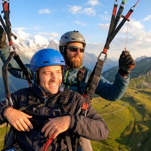 Tandemflug Chamonix - das Mont-Blanc-Massiv