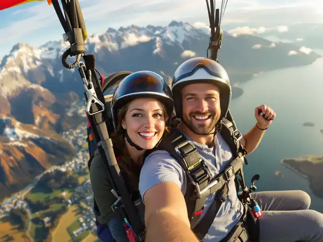 Tandemflug Zwölferhorn - der Wolfgangsee