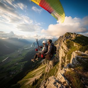 Tandemflug Soaring an der Hangkante bei Zell am See