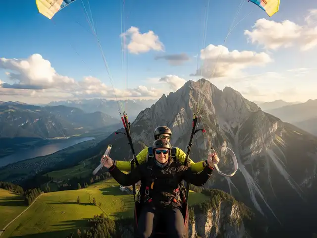 Tandemflug Hochries - der Chiemsee