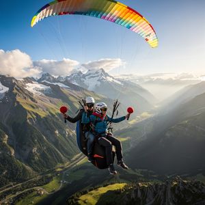 Tandemflug Chamonix - das Mont-Blanc-Massiv