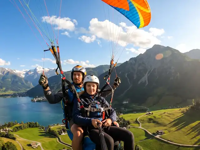 Tandemflug Zell am See - der Zeller See