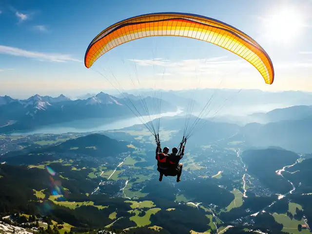 Tandemflug Kampenwand - der Chiemsee