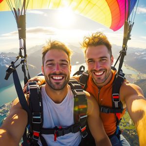 Tandemflug Zwölferhorn - der Wolfgangsee