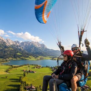 Tandemflug Kössen - der Kaiserwinkl mit Wildem Kaiser