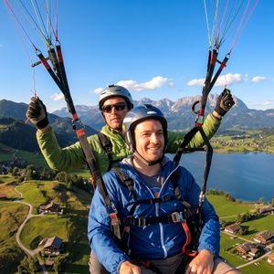 Tandemflug Kössen - der Kaiserwinkl mit Wildem Kaiser