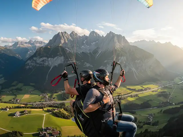 Tandemflug Ellmau - das Kaisergebirge