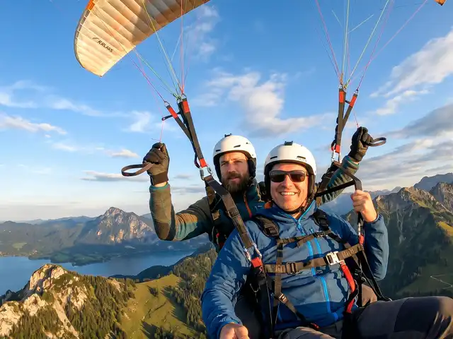 Tandemflug Hochries - der Chiemsee