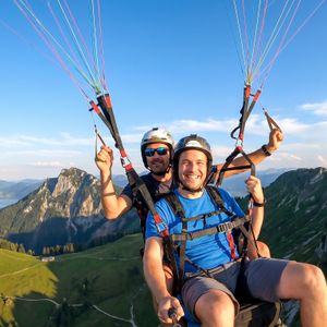 Tandemflug Hochries - der Chiemsee