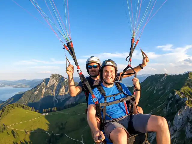 Tandemflug Hochries - der Chiemsee