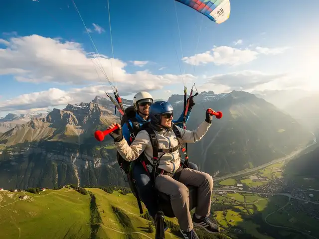 Tandemflug Crans-Montana - das Wallis