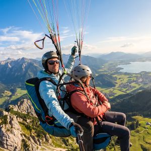 Tandemflug Kampenwand - der Chiemsee